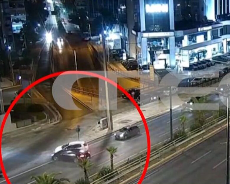 Λεωφόρος Συγγρού: Βίντεο με την καραμπόλα τριών αυτοκινήτων – Ένας σοβαρά τραυματίας