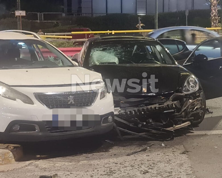 Καραμπόλα τεσσάρων οχημάτων στην άνοδο της Συγγρού
