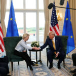 Η Ούρσουλα Φον ντερ Λάιεν και ο Ντόναλντ Τραμπ