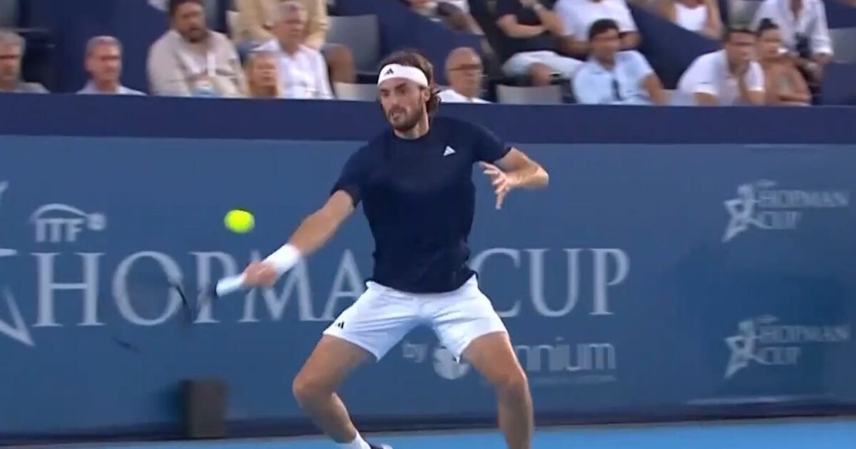 Stefanos Tsitsipas was also defeated by Alyyim in the Hopman Cup