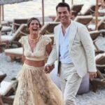 Η Χριστίνα Βραχάλη με το σύζυγό της