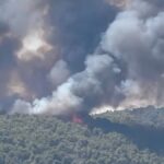 Φωτιά στη Βουρβουρού Χαλκιδικής