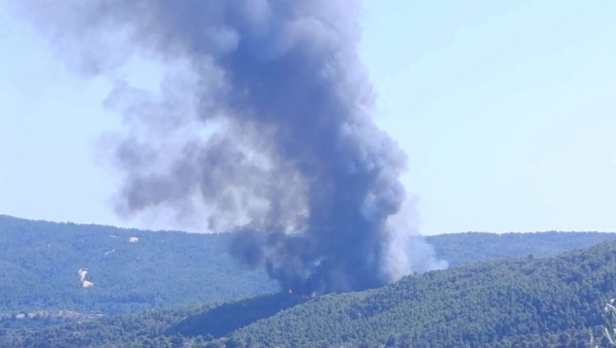 Φωτιά στη Βουρβουρού Χαλκιδικής