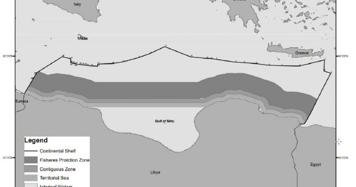 New Challenge from Libya: Filed a map with a continental shelf to Crete invites Greece and Egypt to stop investigations