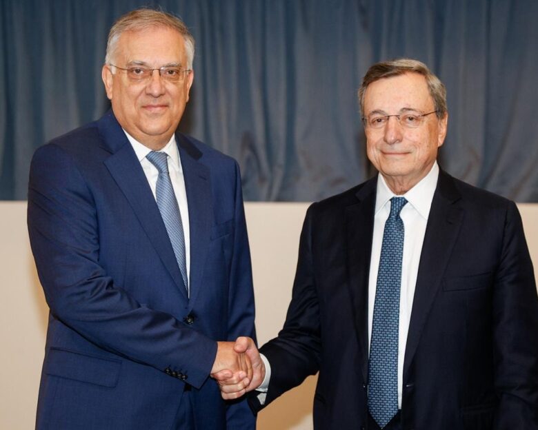 Συνάντηση του Υπουργού Ανάπτυξης Τάκη Θεοδωρικάκου με τον Μάριο Ντράγκι