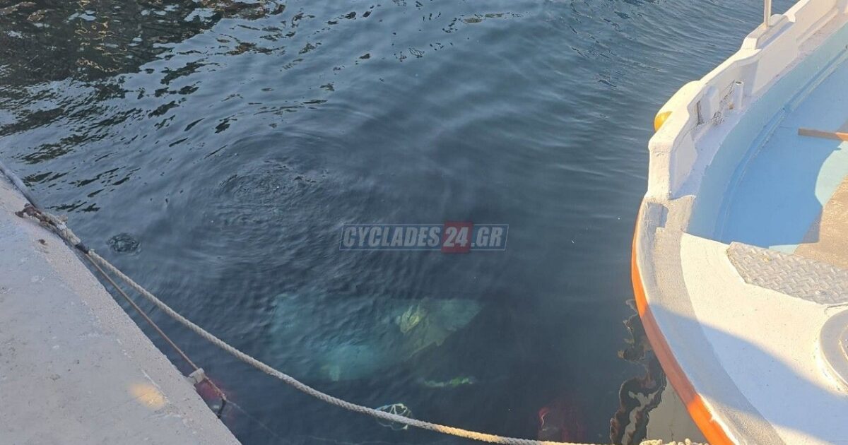 Syros: car without occupants fell into the sea – the driver had not put in handbrake