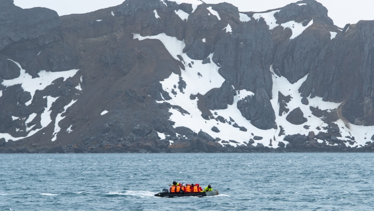 Vessel in Antarctica