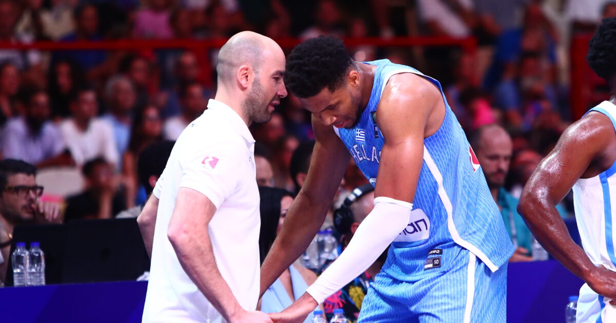 In ERT1 the first friendly of national basketball