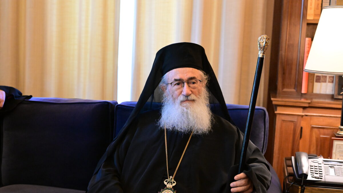 Ο αρχιεπίσκοπος της Μονής Σινά Δαμιανός