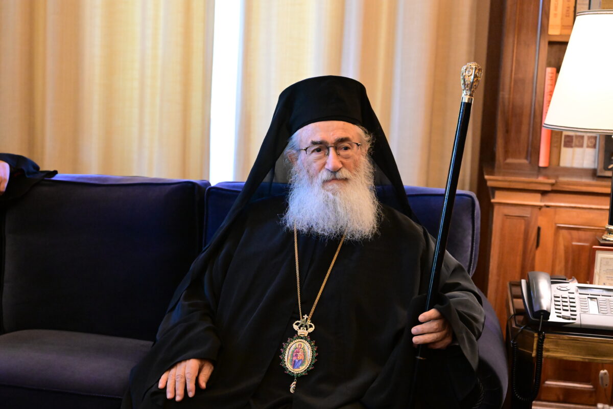 Ο αρχιεπίσκοπος της Μονής Σινά Δαμιανός