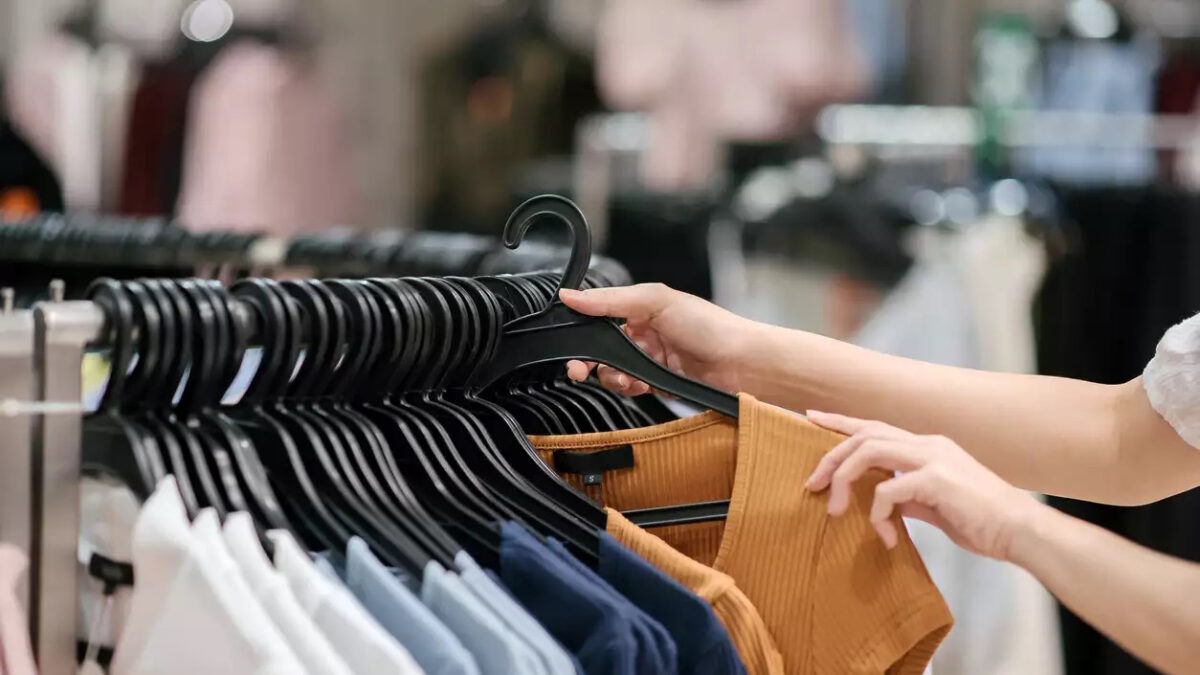 Enjoyment and spending weekend in the shopping mall