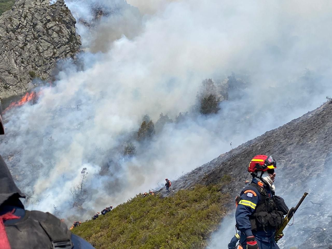 Έλληνες δασοκομάντος στη μάχη με τις πυρκαγιές στην Ισπανία
