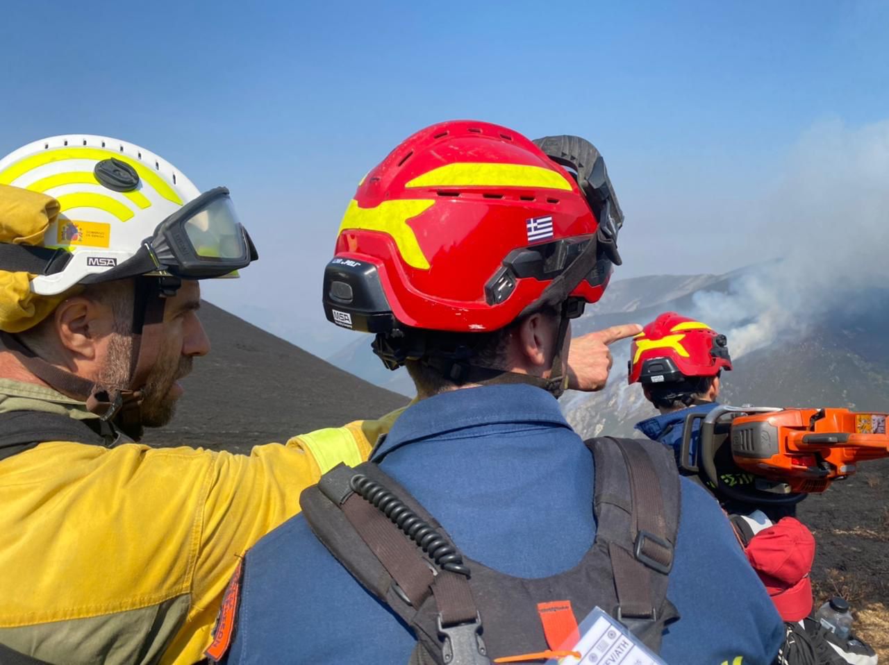 Έλληνες δασοκομάντος στη μάχη με τις πυρκαγιές στην Ισπανία
