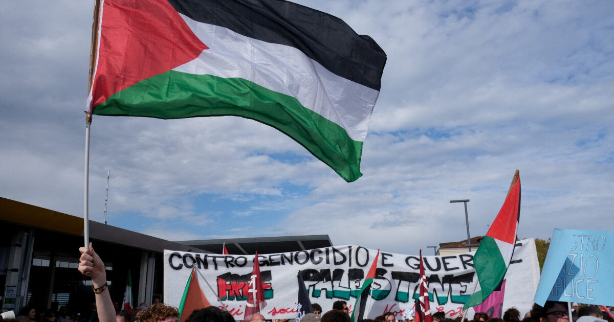 Thousands of protesters against the war in Gaza at the Venice Festival