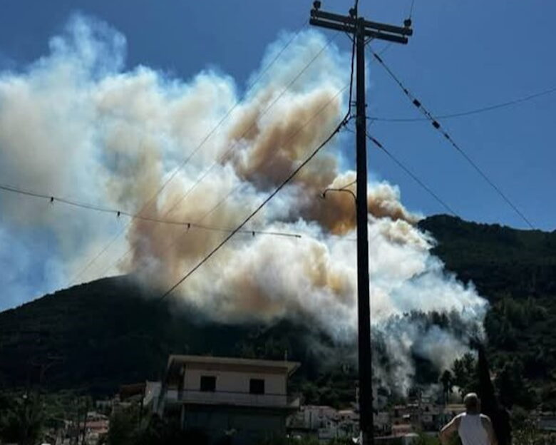 Φωτιά στην Αργολίδα στην περιοχή Διαβολογέφυρο Τροιζηνίας: Επιχειρούν εναέρια μέσα