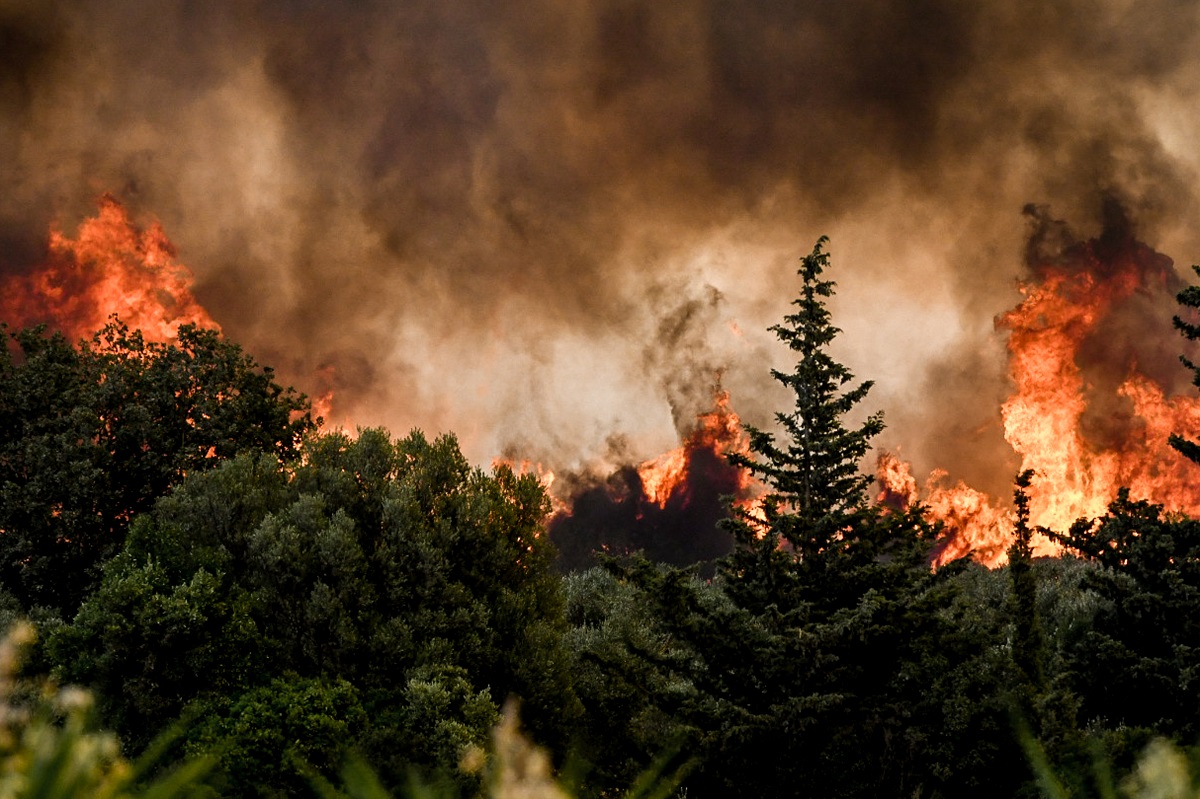 Από τη μεγάλη φωτιά στην περιοχή Μοιραίικα της Πάτρας 
- ΦΩΤΟ EUROKINISSI
