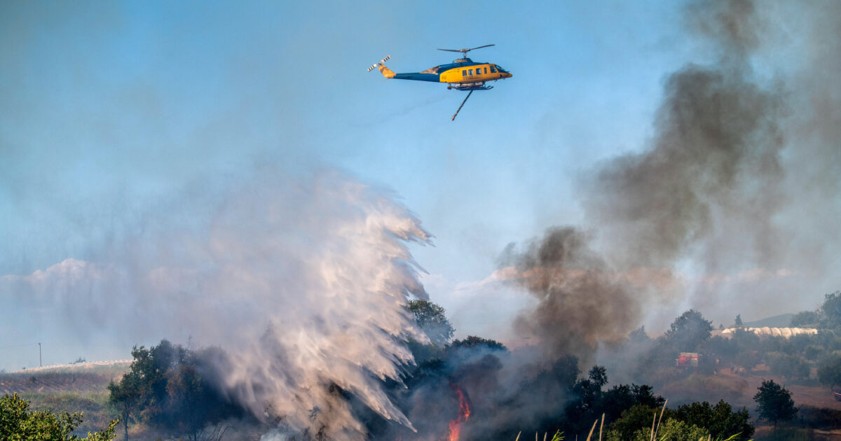 Fire in Imathia: Burning Forest in the Little Santa area