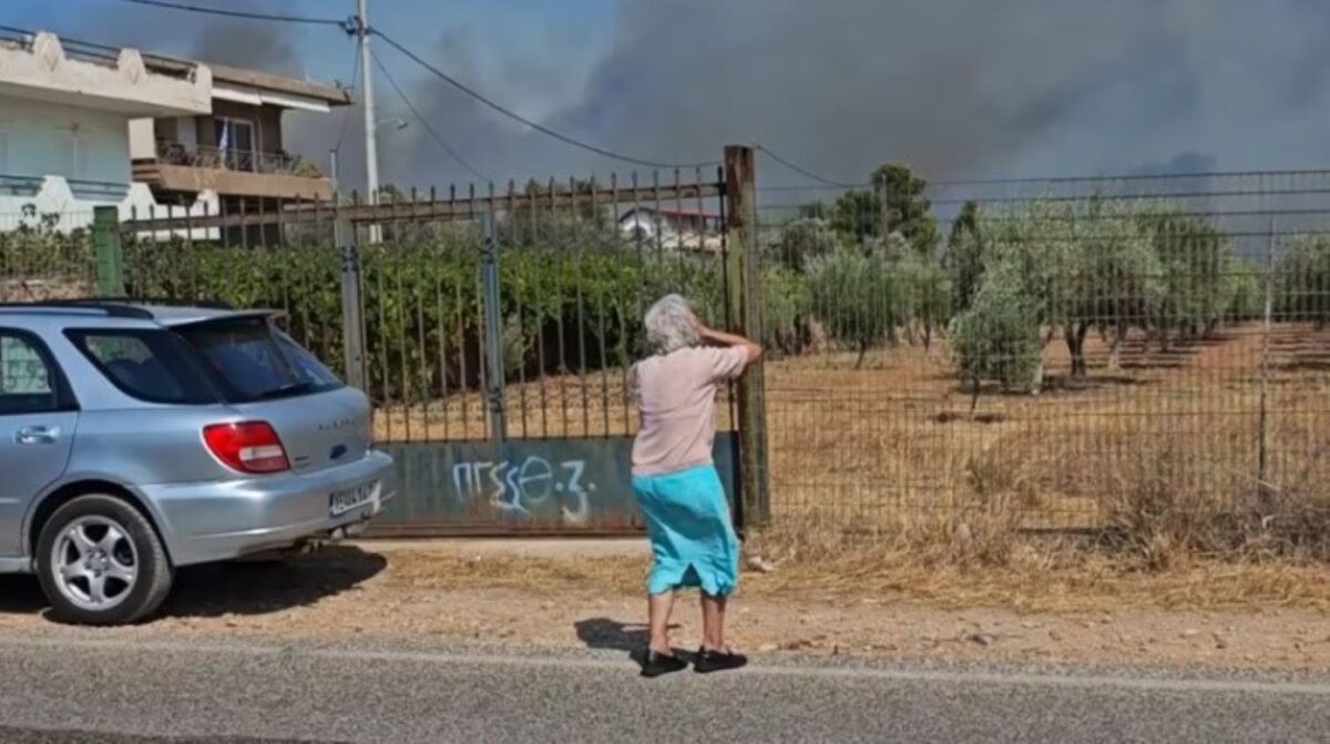 Φωτιά στην Κερατέα