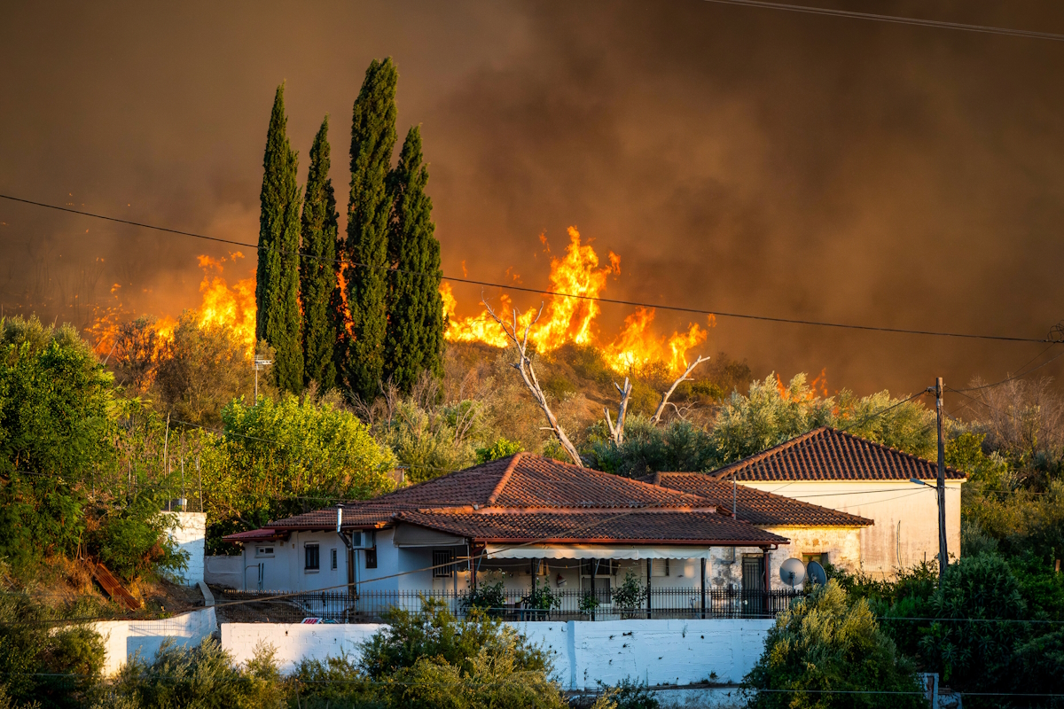 Φωτιά στο Χελιδόνι Αρχαίας Ολυμπίας