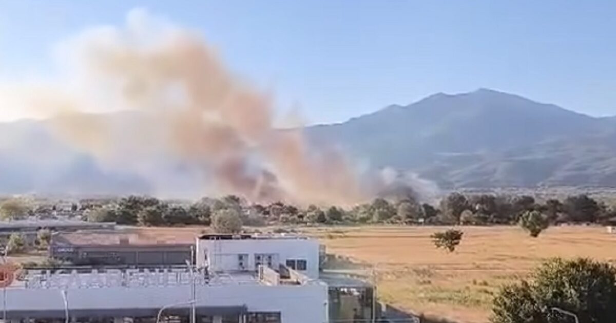 Fire in Komotini – They also attempt aerial means, sounded 112