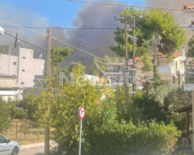 Φωτιά στην Παιανία
