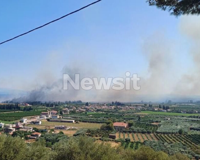 Φωτιά στον Γαλατά Αιτωλοακαρνανίας – Σηκώθηκαν αεροσκάφη