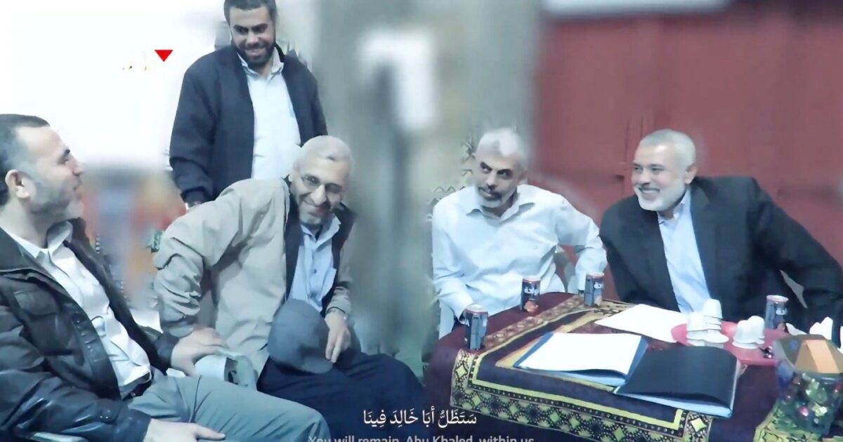 Hamas uploaded a video with Ismail Haniya, Yama Sinuar and Mohammed Daef before being killed by Israel – unpublished shots