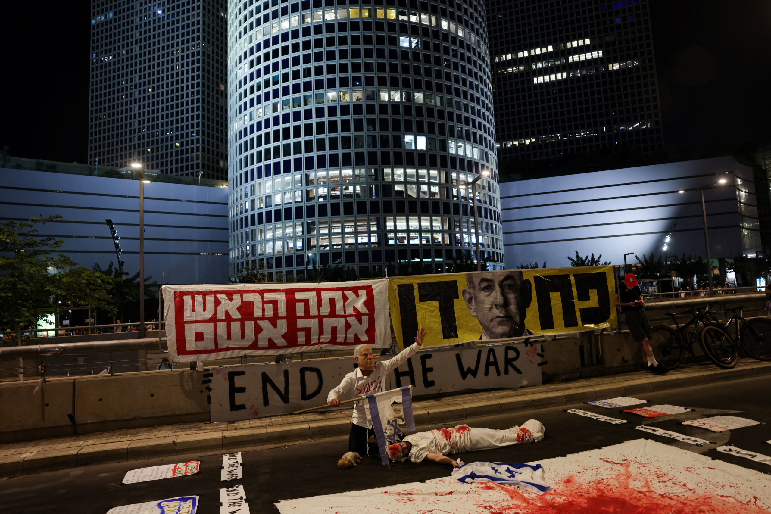 Protesters in Tel Aviv for immediate release of hostages in Gaza