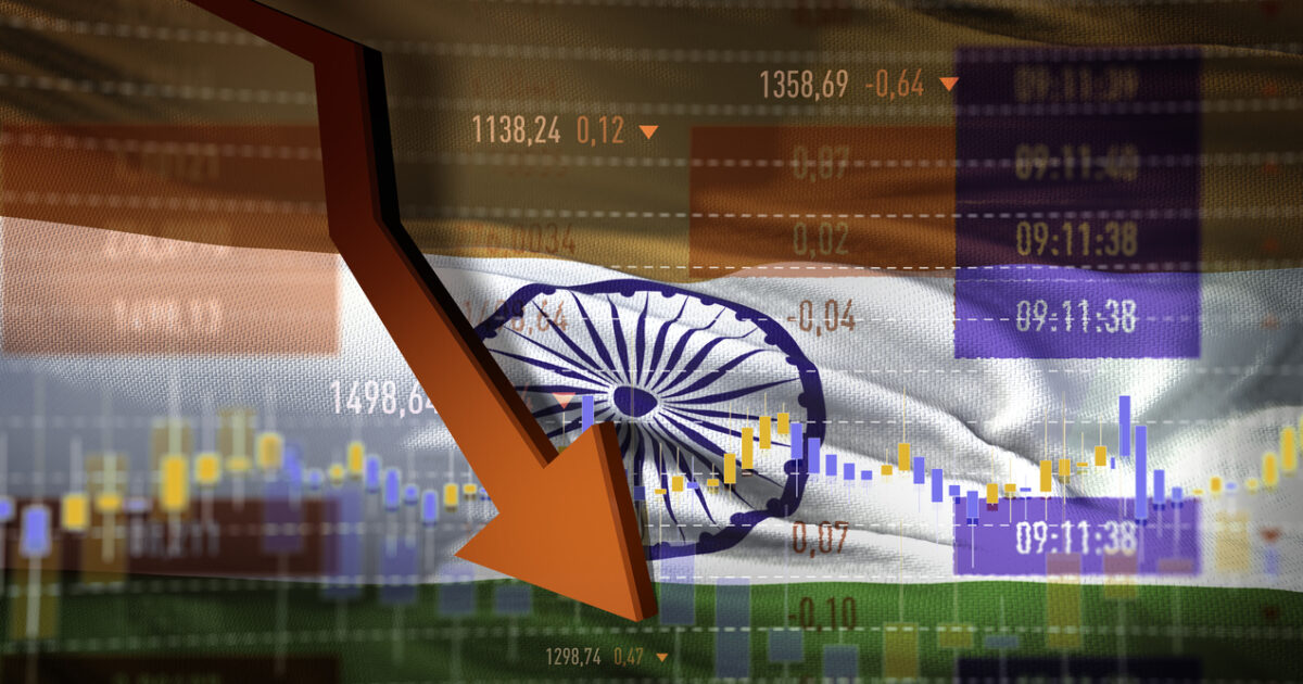 India’s national currency is receding in record levels due to concerns about the impact of US duties