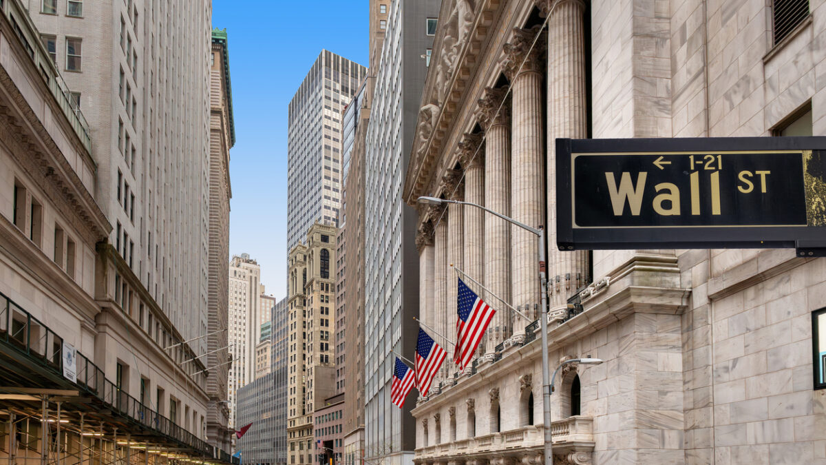 The New York Stock Exchange on the Wall street on May 1, 2022 in New York, NY. It is the largest stock exchange in the world by market capitalization.