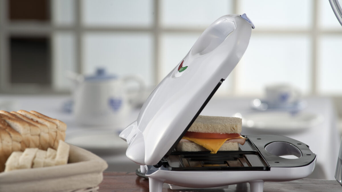 Toaster with cheese sandwich