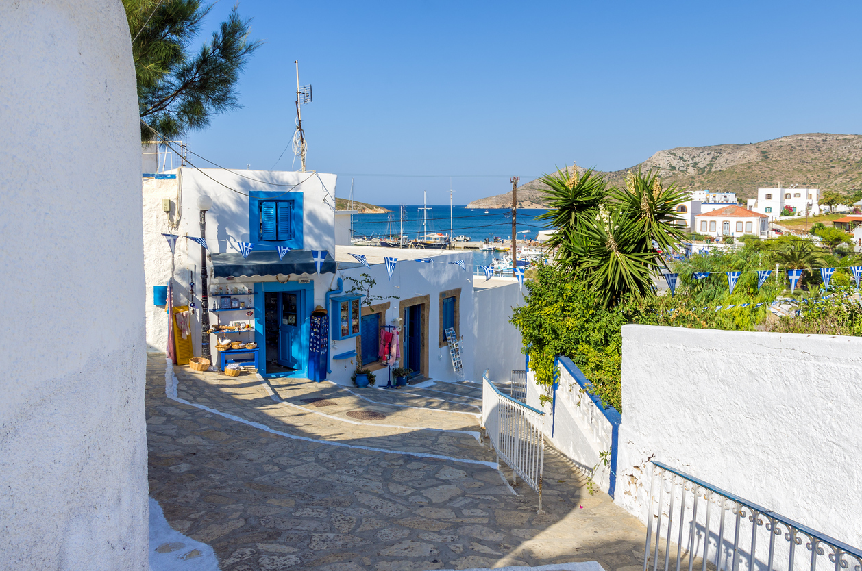 Architecture in Lipsi island, Dodecanese, Greece