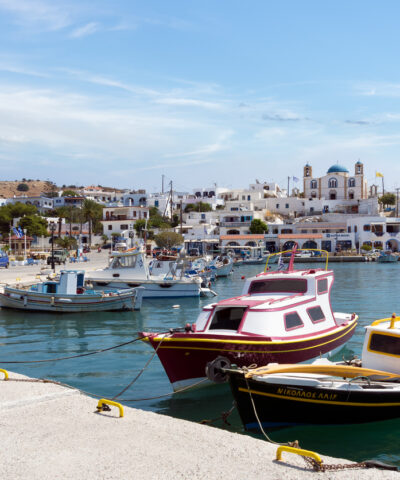 August 23rd 2017 - Lipsi island, Greece - The picturesque harbor of Lipsi island, dodecanese, Greece