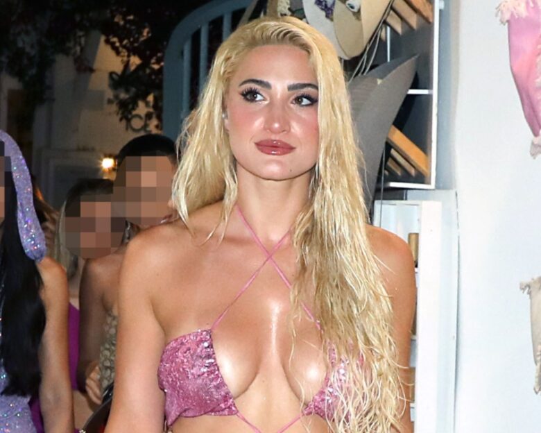 Η Ιωάννα Τούνη έκανε «βουτιά» για να πιάσει την ανθοδέσμη νύφης σε γάμο – Δείτε βίντεο