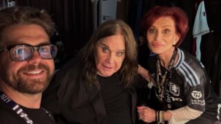 Ο Jack Osbourne (αριστερά) με τους γονείς του, Ozzy και Sharon