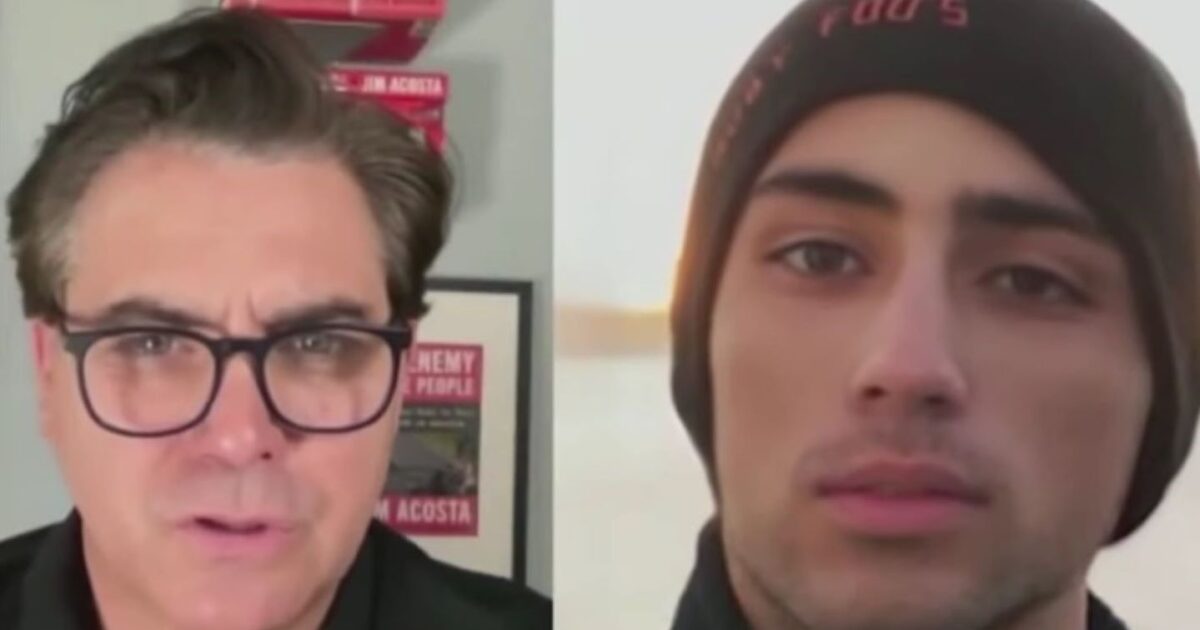 Salos with a former CNN journalist who interviewed a robbery victim who “resurrected” with AI