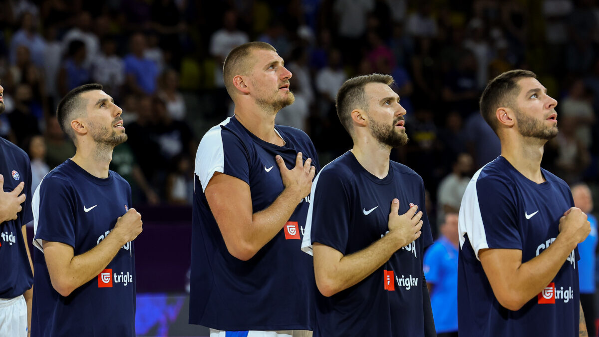 Γιόκιτς και Γκούντουριτς με την Εθνική Σερβίας
