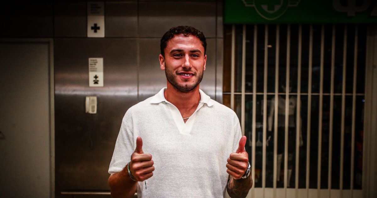 Panathinaikos: Davide Kalambria wore the “clover” jersey and did his first training with the team