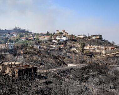 Καμένες εκτάσεις απο τις φετινές πυρκαγιές στην Χίο