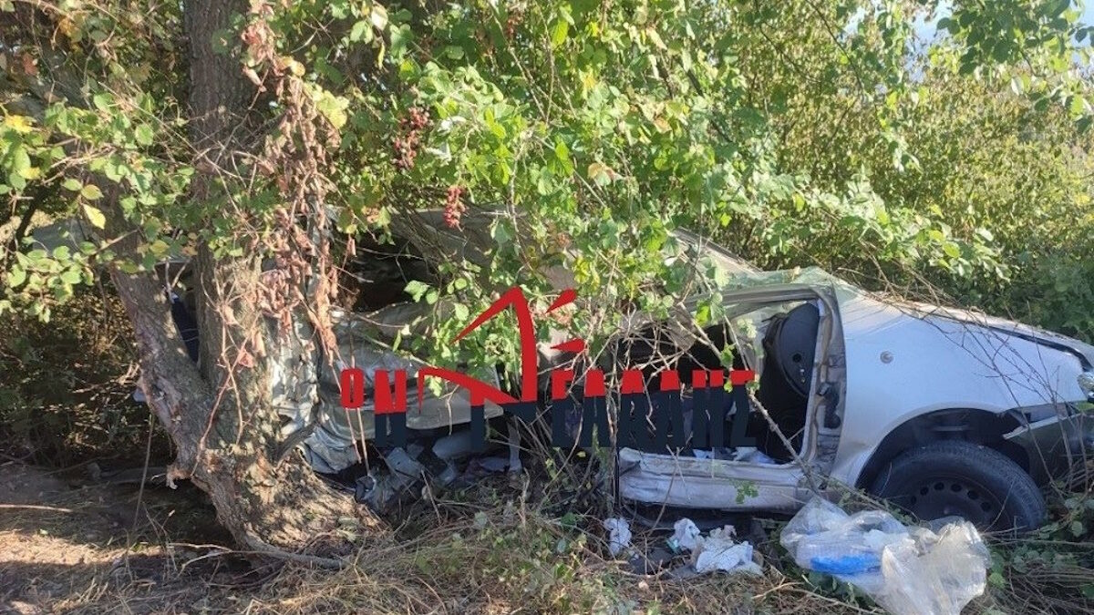 Το αυτοκίνητο μετά το τροχαίο δυστύχημα