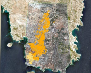 Τα καμένα στρέμματα στην Κερατέα