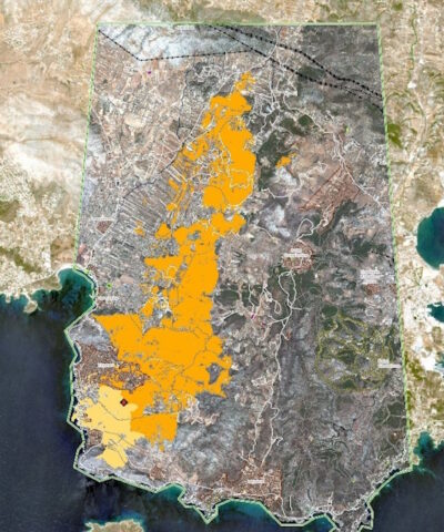 Τα καμένα στρέμματα στην Κερατέα