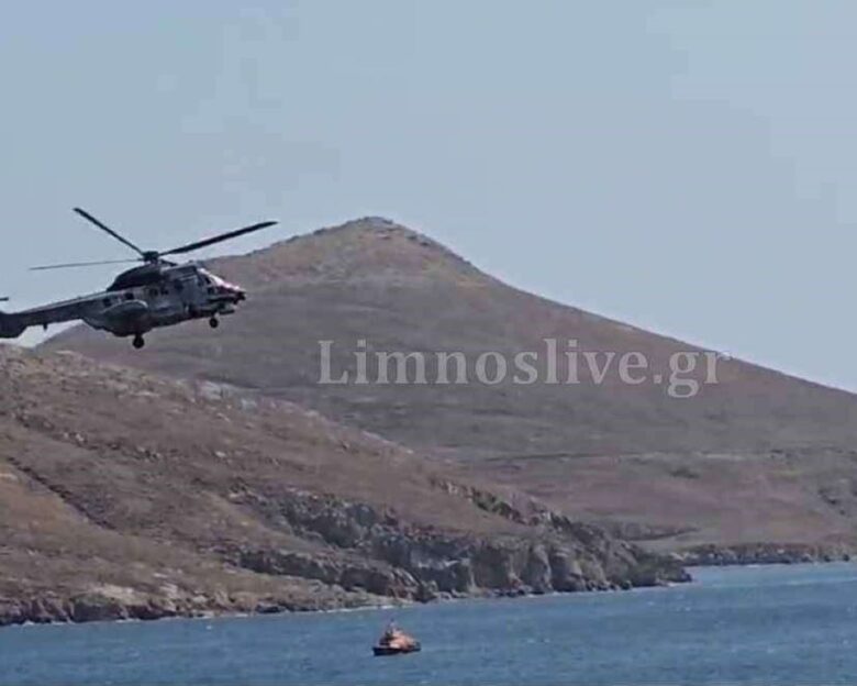 Λήμνος: Διάσωση θρίλερ στο Πλατύ – Δύο παιδιά παρασύρθηκαν με SUP και σώθηκαν από Super Puma και Λιμενικό