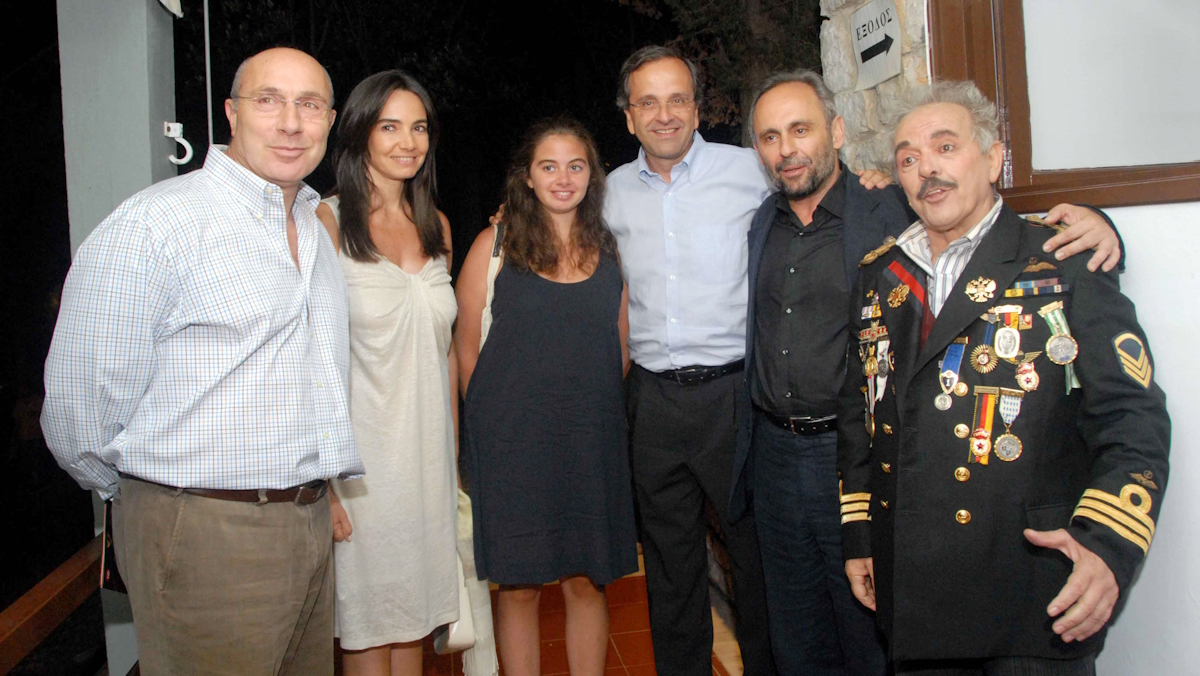 Γιώργος Λούκος, Γεωργία Σαμαρά, Λένα Σαμαρά, Αντώνης Σαμαράς, Σωτήρης Χατζάκης και Γιώργος Αρμένης
