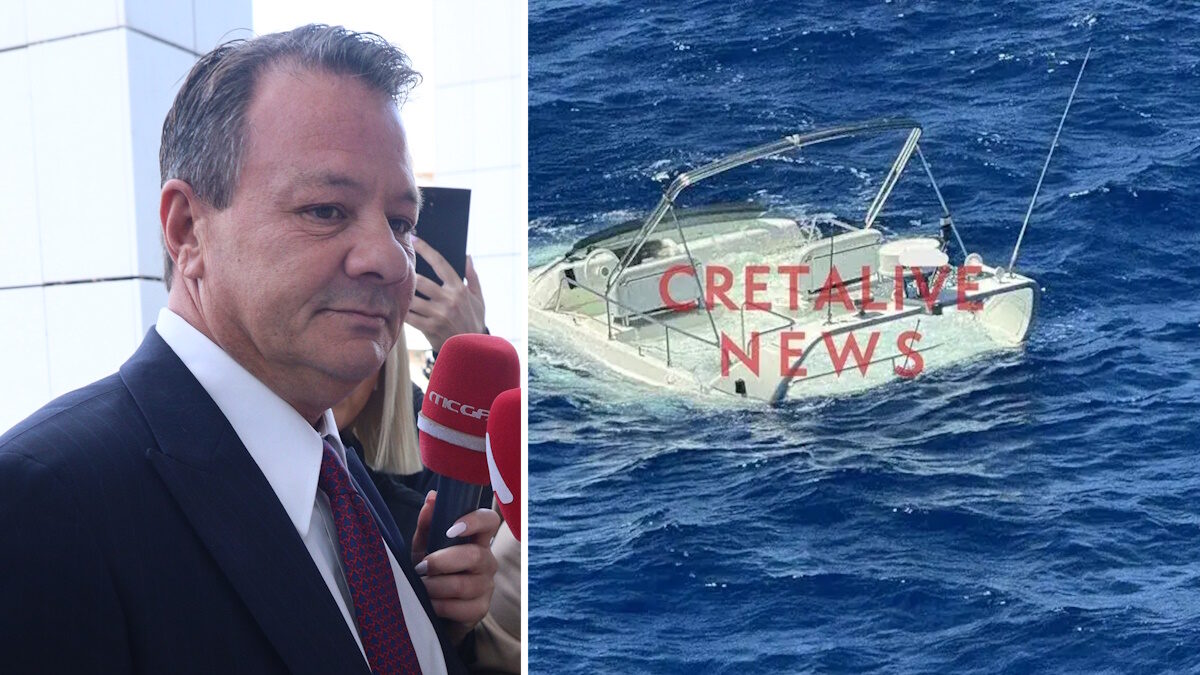 Του Απόστολου Λύτρα το σκάφος που προσάραξε σε ξέρα στην Σαντορίνη – «Δεν ανταποκρινόταν το τιμόνι»