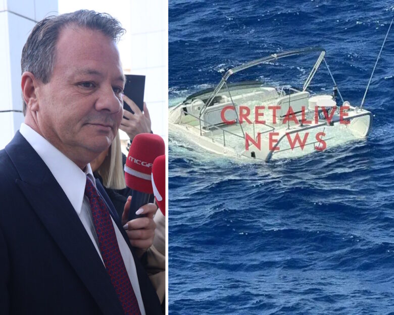 Του Απόστολου Λύτρα το σκάφος που προσάραξε σε ξέρα στην Σαντορίνη – «Δεν ανταποκρινόταν το τιμόνι»