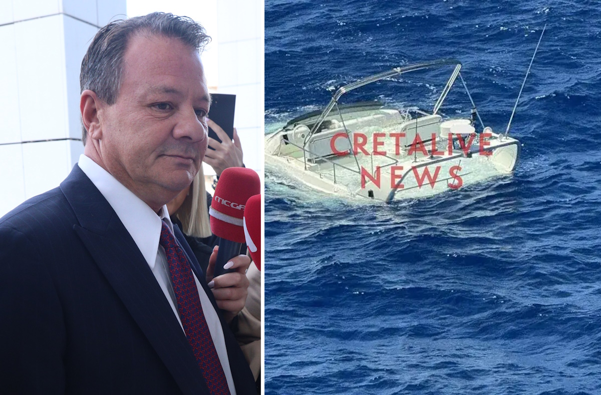 Του Απόστολου Λύτρα το σκάφος που προσάραξε σε ξέρα στην Σαντορίνη – «Δεν ανταποκρινόταν το τιμόνι»