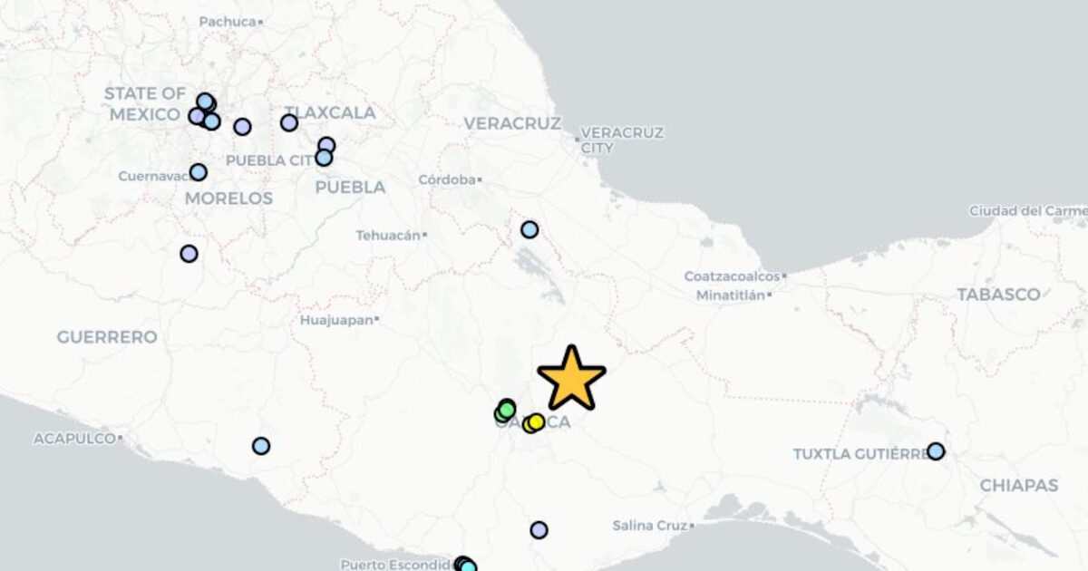 Earthquake 5.7 Richter in Mexico – in the Oaxaca area the focus