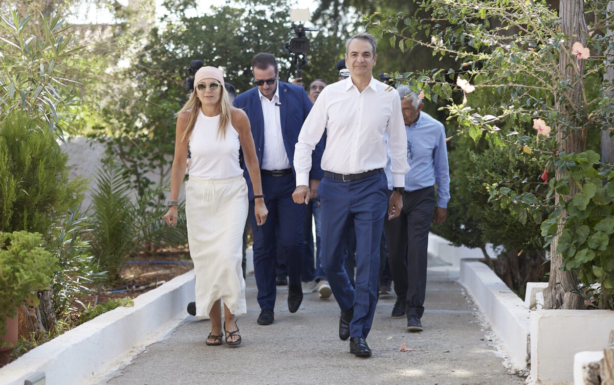 Ο Κυριάκος Μητσοτάκης και η Μαρέβα Γκραμπόφσκι