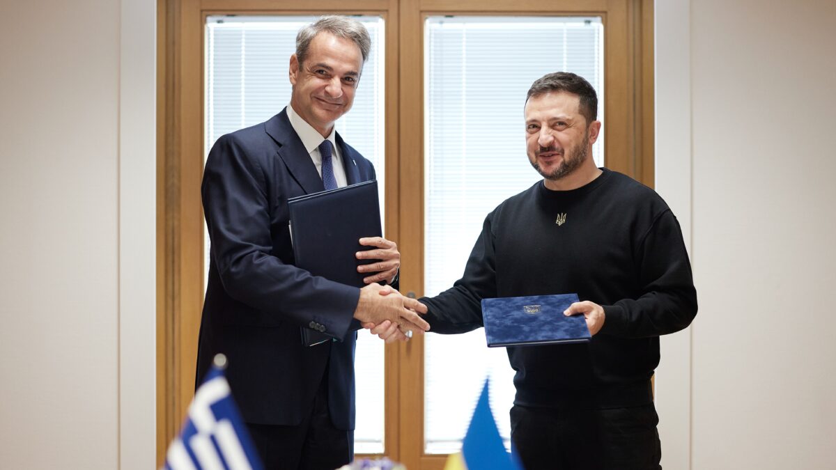 Κυριάκος Μητσοτάκης και Βολοντιμίρ Ζελένσκι